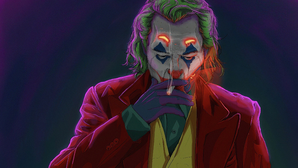 Joker Smoking Man Wallpaper