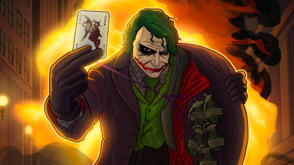 Joker The Dark Knight Art Wallpaper