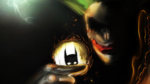 Joker Tosing Batman 4k Wallpaper