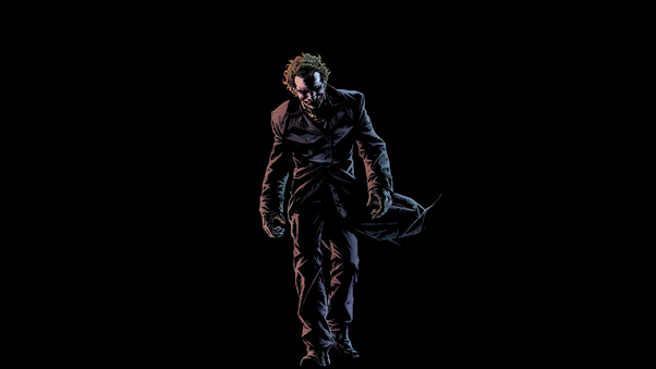 Joker Walking In Dark 4k Wallpaper
