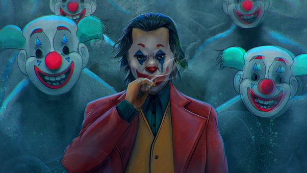 Joker With Clowns Wallpaper