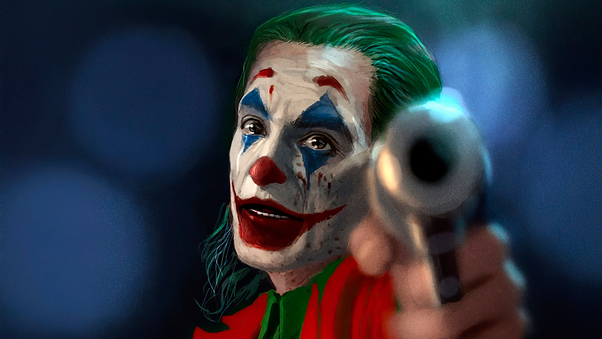 Joker With Gun 4k Wallpaper