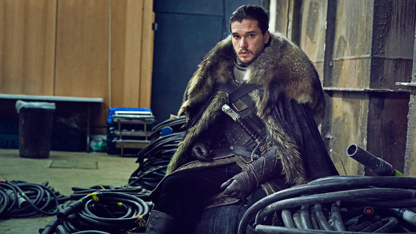 Jon Snow Game Of Thrones Set Photo Wallpaper