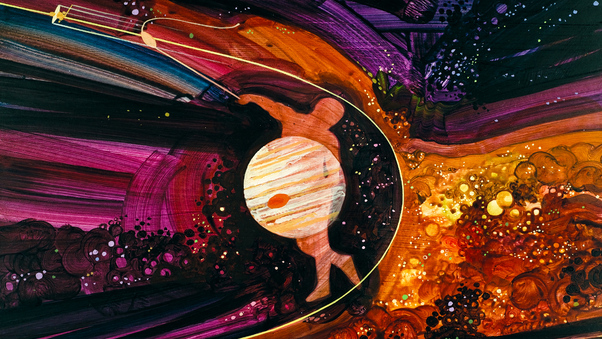 Jupiter Slingshot Abstract 4k Wallpaper