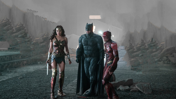 Justice League 2017 Wonder Woman Batman Flash Wallpaper