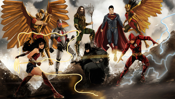 Justice League Art 4k New Wallpaper