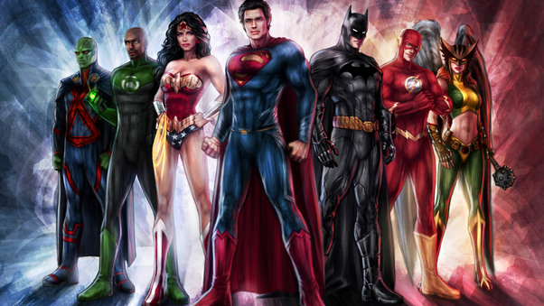 Justice League Art 5k Wallpaper