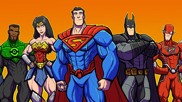 Justice League Heroes Cartoons Wallpaper
