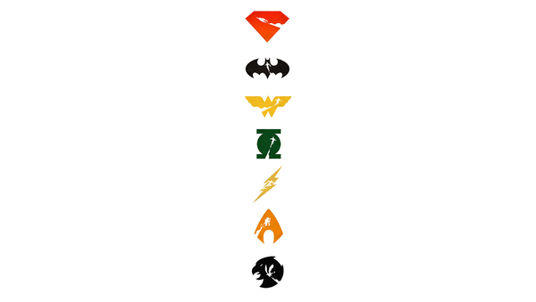 Justice League Logo Art Wallpaper