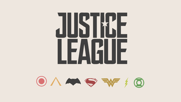 Justice League Minimalism Logos 4k Wallpaper