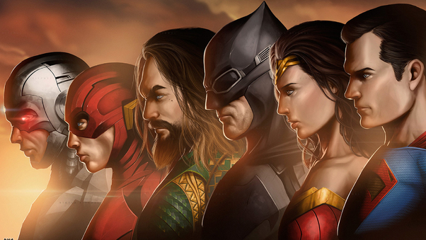 Justice League Movie Artwork Wallpaper