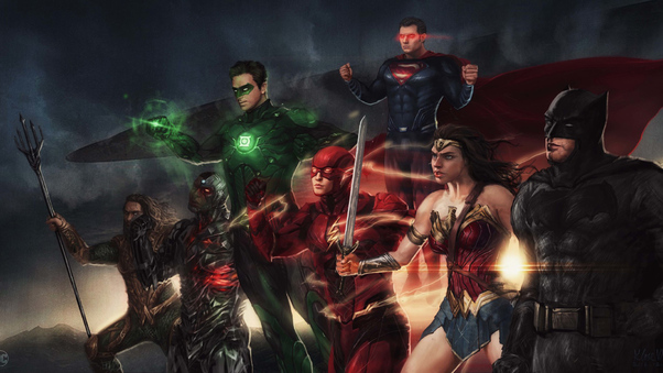 Justice League New Art Wallpaper