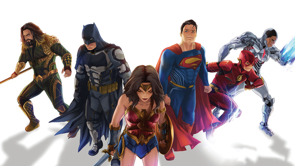 Justice League Sketch Art Wallpaper