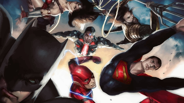 Justice League Superheroes Art 4k Wallpaper
