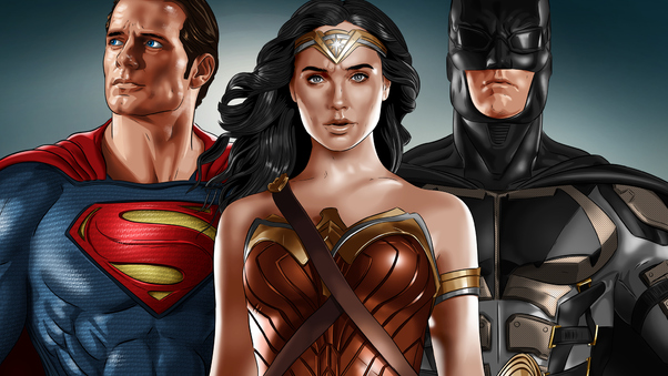 Justice League Superman Wonder Woman Batman Wallpaper