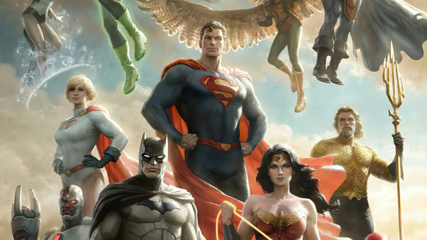 Justice League Team Artwork Wallpaper