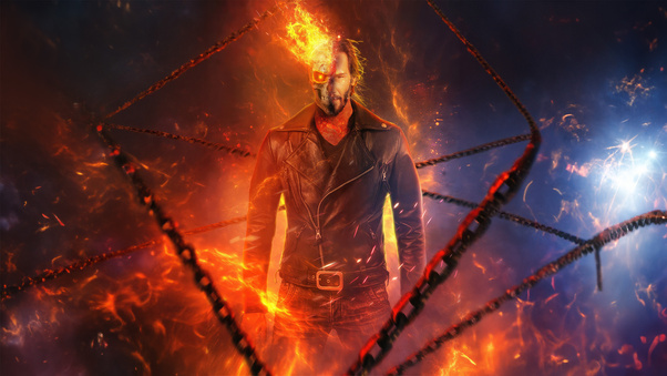 Keanu Reeves As Ghostrider Wallpaper