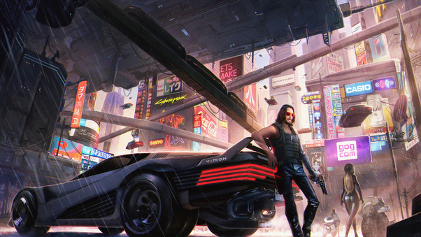 Keanu Reeves In Cyberpunk 2077 4k Wallpaper