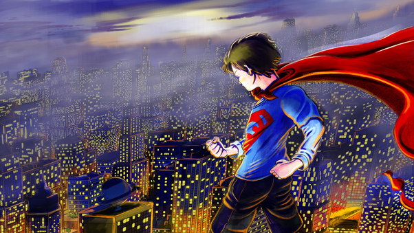 Kid Superman 4k Wallpaper