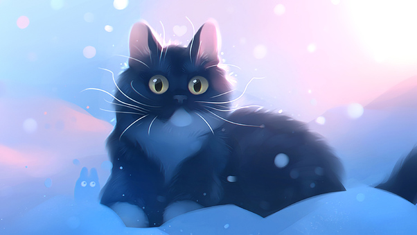 Kitten Snow Wallpaper