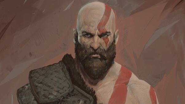 Kratos 5k Artwork Wallpaper