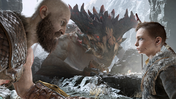 Kratos And Atreus God Of War 4 4k Wallpaper