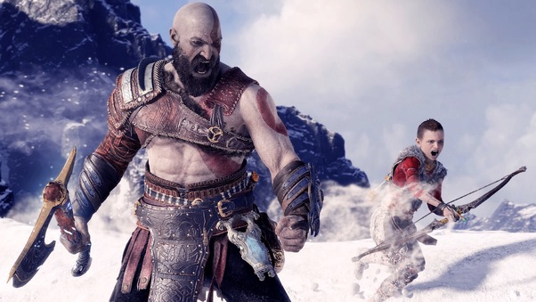 Kratos And Atreus God Of War Wallpaper