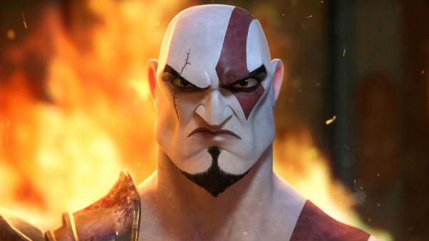 Kratos Angry 4k Wallpaper