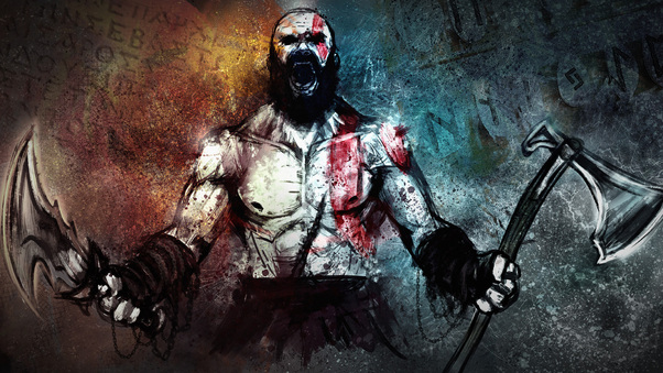 Kratos Art Wallpaper