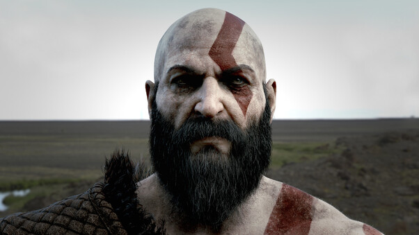 Kratos Digital Art Wallpaper