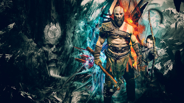 Kratos God Of War 4k Artwork Wallpaper