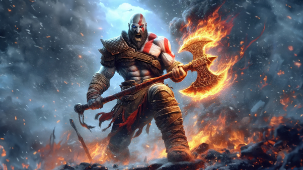 Kratos Immortal Warrior Wallpaper