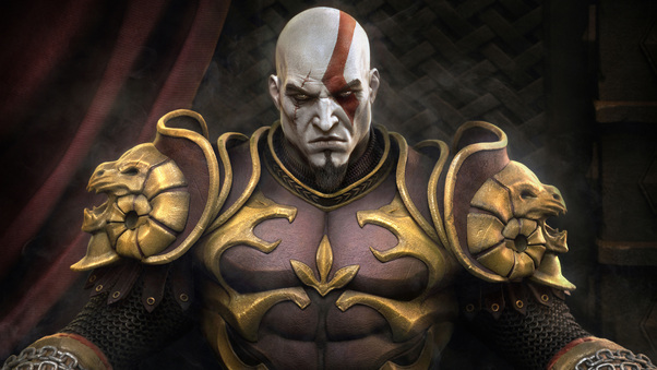 Kratos Throne God Of War Wallpaper