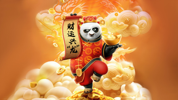 Kung Fu Panda 4 Chinese Poster Wallpaper