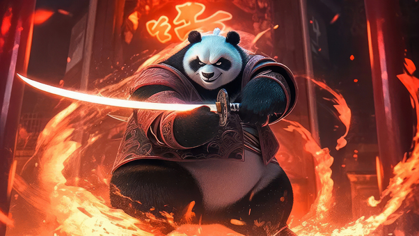 Kung Fu Panda X Samurai Soul Wallpaper