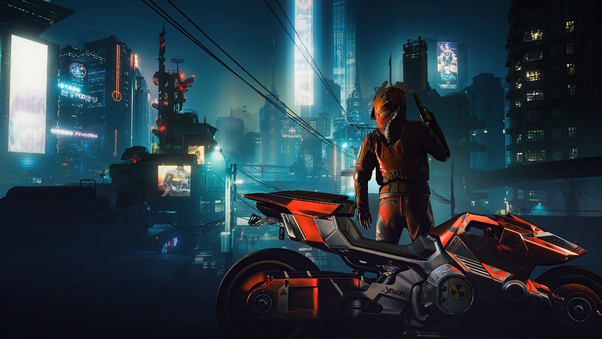 Kusanagi CT 3X Rider In Cyberpunk 2077 Wallpaper