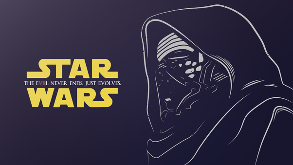 Kylo Ren Star Wars Illustration Wallpaper
