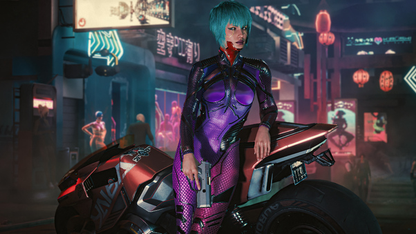 Lady In Cyberpunk 2077 Wallpaper