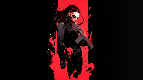 Lady Punisher 8k Wallpaper