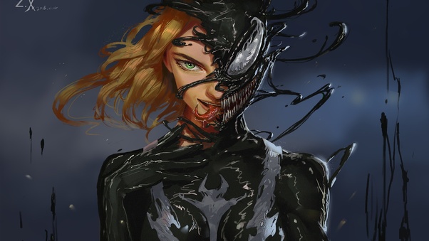 Lady Venom Art Wallpaper