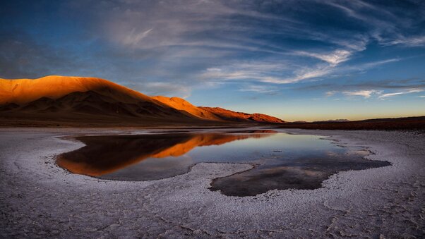 Lake Salt Flat Andes 5k Wallpaper