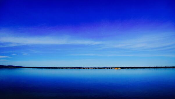 Lake Under Blue Sky Wallpaper
