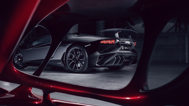 Lamborghini Aventador Black Red Wolf 4k Wallpaper,HD Cars Wallpapers,4k ...