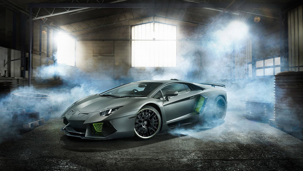 Lamborghini Aventador Desktop HD Wallpaper