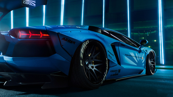 Lamborghini Aventador LB Performance Bodykit Wallpaper