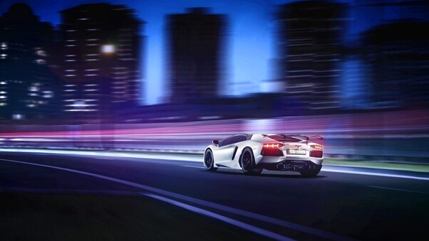 Lamborghini Aventador Motion Blur Wallpaper