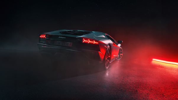 Lamborghini Aventador S In Full Throttle 5k Wallpaper