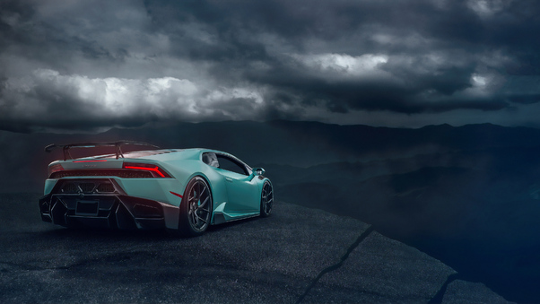 Lamborghini Aventador Sky Blue Wallpaper
