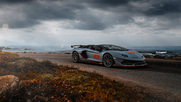 Lamborghini Aventador SVJ 63 Roadster 5k Wallpaper