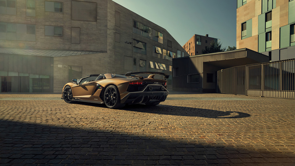 Lamborghini Aventardor SVJ 4k 2020 Rear Wallpaper